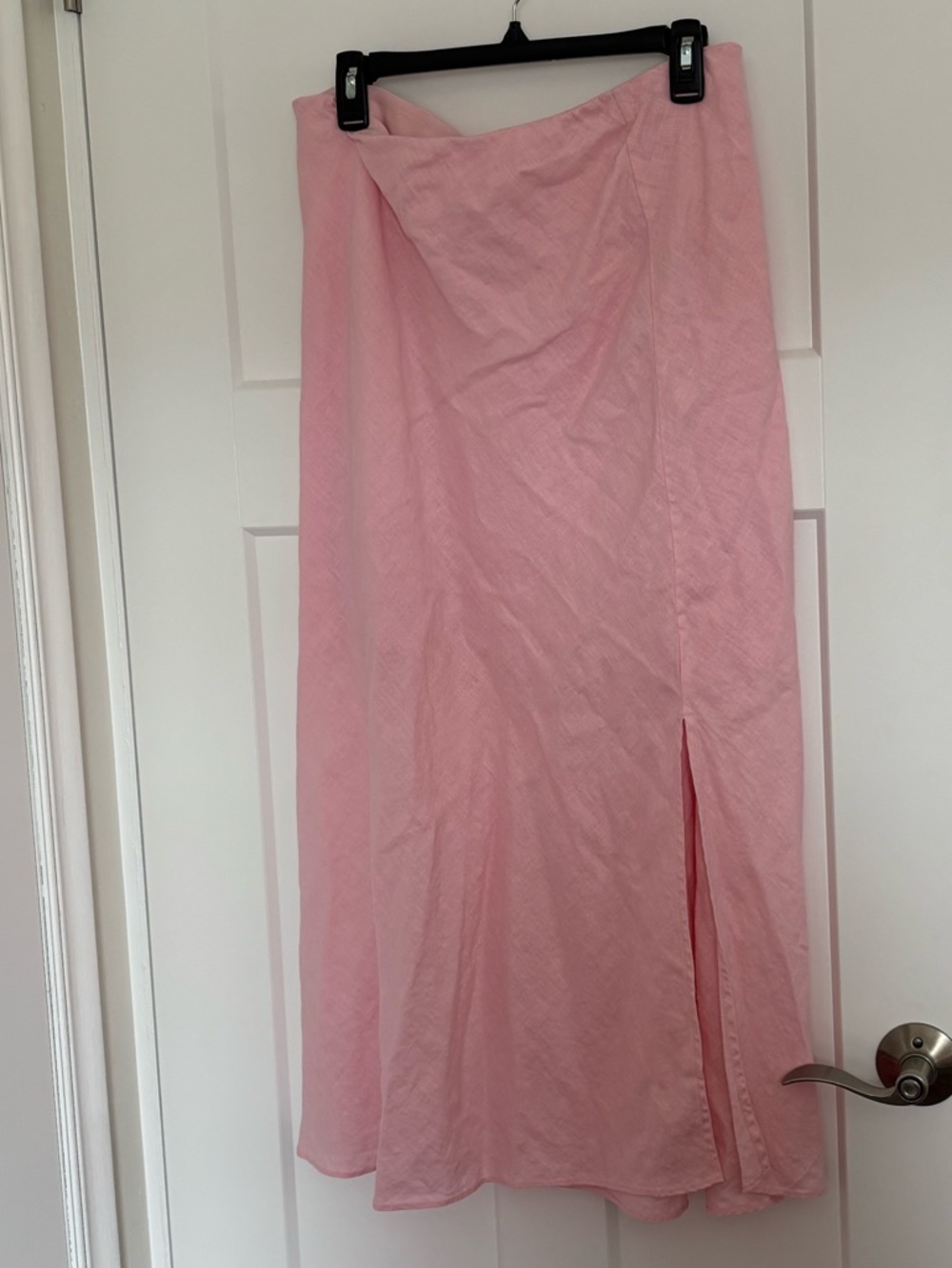 J. Crew Gwenyth Women's Pink Midi Skirt with Side Slit